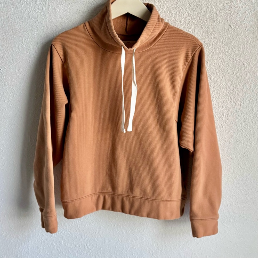 Madewell MWL Ribbed Funnelneck Sweatshirt - Picture 3 of 5